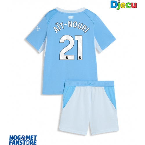 Manchester City Rayan Ait-Nouri #21 Domaci Dres za djecu 2026-27 Kratak Rukav (+ Kratke hlače)